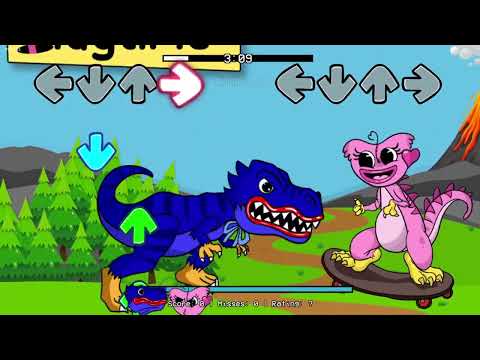 Huggy Wuggy Vs Kissy Missy ( T-rex Characters Mod ) / Playtime / FNF New Mod x Poppy Playtime