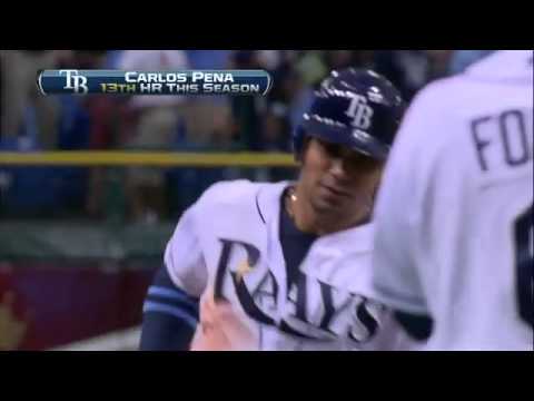 2012/07/04 Pena's two-run shot