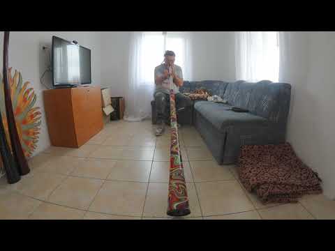 Paint Swirls Pattern - State Of The Art ( SOTA ) Slide Didgeridoo musical instruments Sound sample 6