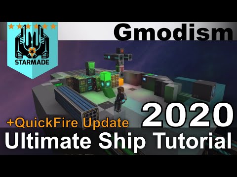 StarMade Ship Tutorial - Ultimate Beginners Tutorial - QuickFire + Power 2.1 + New Weapons