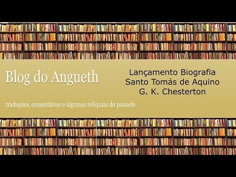 Lanamento Biografia Santo Toms de Aquino - Blog do Angueth