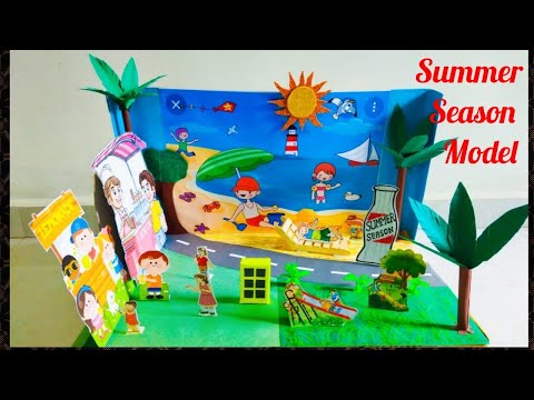 Summer Season Model making easy|Summer Season project | Season Model |Diy | School Project ideas