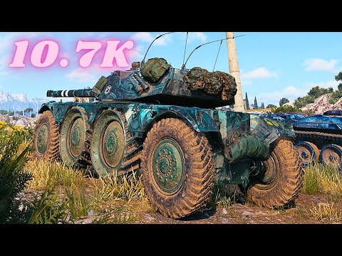 Panhard EBR 105  10.7K Damage World of Tanks Replays