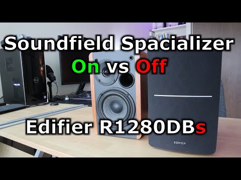 Edifier R1280DBs Soundfield Spacializer test On vs Off