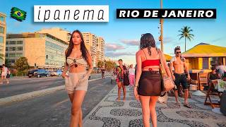 Walking on Ipanema Beach Boardwalk — Rio de Janeiro, Brazil 🇧🇷 【 4K UHD 】