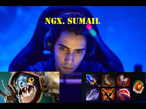 SUMAIL - Unstoppable Slark MID,  FIRST ITEM SCEPTER 7.32d [Dota 2 Pro Highlight]
