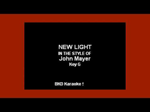 John Mayer - New Light (Karaoke with Lyrics)