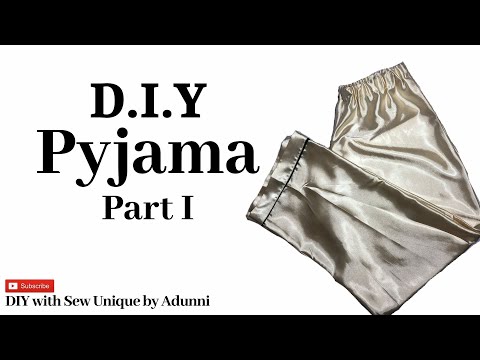 HOW TO SEW PYJAMAS FOR BEGINNERS | DIY PAJAMA PANTS | PART 1