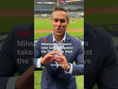 Milwaukee Brewers take Game 1 against the Tampa Bay Rays