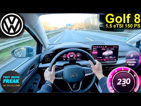 2025 VW Golf 8 Variant 1.5 eTSI (150 PS) TOPSPEED POV 🚗 Autobahn Drive | No Speed Limit