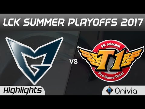 SSG vs SKT Highlights Game 1 LCK PLAYOFFS 2017 Round 2 Samsung vs SK Telecom T1 by Onivia