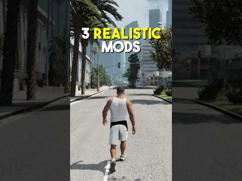Top 3 Realistic GTA 5 Mods 🔥 #gta5mods #gta5 #gta5shorts