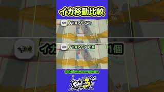 【スプラ3】イカ移動比較 #splatoon3 #スプラトゥーン3 #shorts