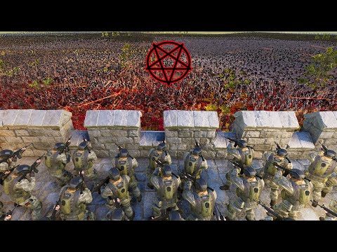 New 1,000,000 DEMON ARMY Siege of MODERN FORTRESS! - Ultimate Epic Battle Simulator 2 UEBS 2