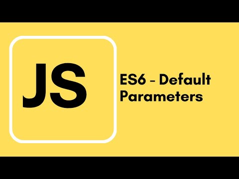 Javascript Tutorial 31 Es6 Default Parameters