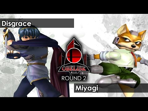 Melee: Disgrace (Marth) V Miyagi (Fox) - Obelisk 32 Tournament SSBM
