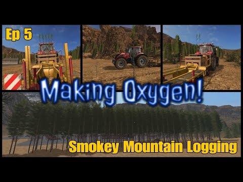 Let's Play Farming Simulator 17 PS4: Smokey Mountain Logging, Ep 5 (Making Oxygen!)