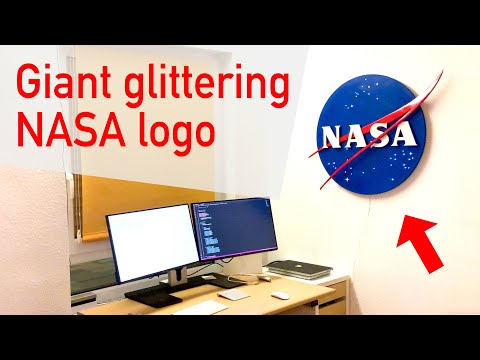 Giant 3D NASA Logo with Illuminated Stars | Arduino | C++ | DIY