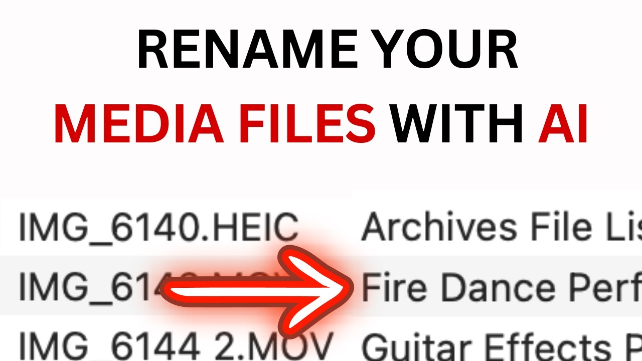 AI-Powered Renaming for Your Media Files Name | Tag & Describe Your Photos & Videos with AI Chat GPT