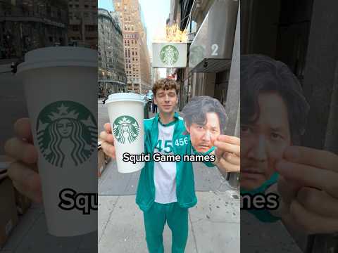 Can Starbucks Spell Squid Game Names?