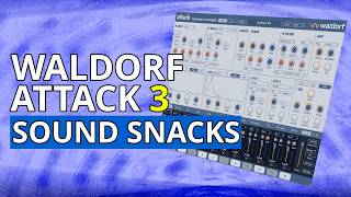 Video thumbnail for Waldorf Attack 3 Sound Snacks - Classic Drum Synthesizer Plugin Taken To 2026 by SYNTH ANATOMY