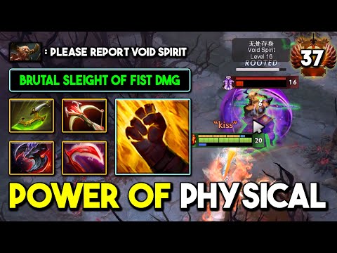 POWER OF PHYSICAL BUILD Mid Ember Spirit Brutal Spam Sleight Fist Damage Even Centaur Can't Survive