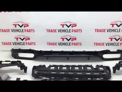 Fits Mercedes E Class W213 E53 Sport Rear Bumper Diffuser Tailpipes Gloss Black video