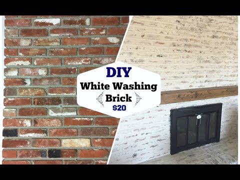 HOW TO WHITEWASH BRICK \\ MORTAR WASH TECHNIQUE $20