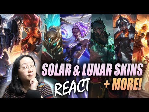 REACT to NEW Solar and Lunar Eclipse SKINS + Sea Dog Yasuo and Gangplank the Betrayer!