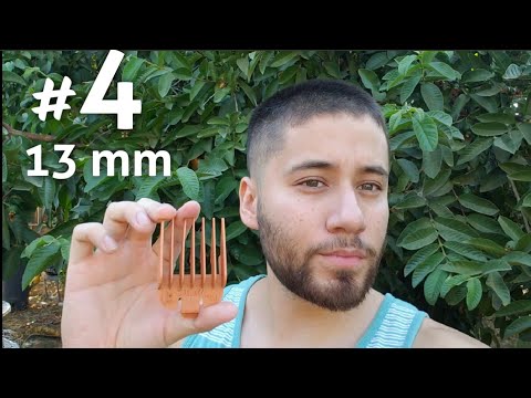 What a number #4 hair clipper guard looks like | buzz cut