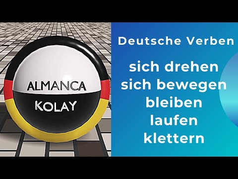 German verbs | to turn - to move - to stay - to run - to climb