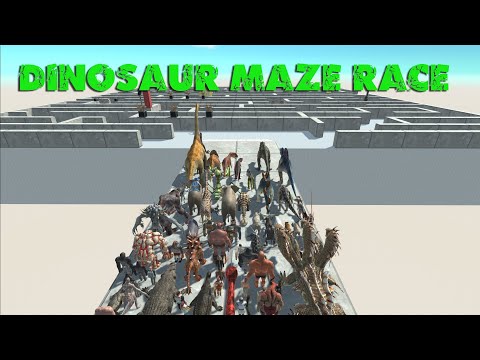 DINOSAUR MAZE RACE 2 - Animal Revolt Battle Simulator