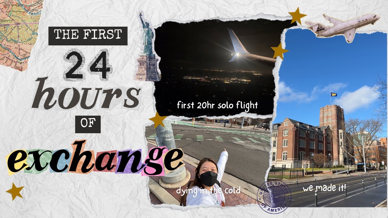 caw caw we in da US of A 🦅 | the first 24 hours of exchange #miCHARganmoments