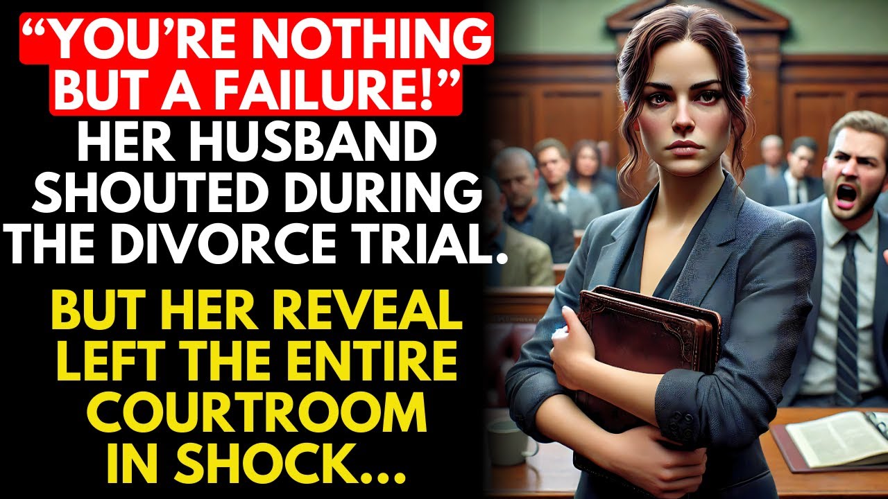 Her husband called her "a nobody" in court, but when she revealed her secret, everyone gasped…