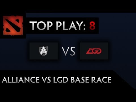 Dota 2 TI3 Top Play - Clip 8  - Alliance vs LGD Base Race (Crowd Reaction Included)