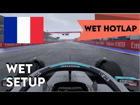 F1 22 FRANCE WET HOTLAP + SETUP - [1:44.909] - NO ASSISTS - WORLD RECORD