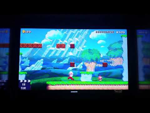 Super Mario Maker: Super Mario Brothers level 1-1 and 1-2