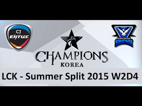 CJ vs SBENU LCK Champions Summer Split 2015 W9D4 CJ Entus vs SBENU Sonic Boom Game 3 Highlights