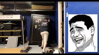 Heavy Gun safe Move, move safe off of pallet, one person Must See