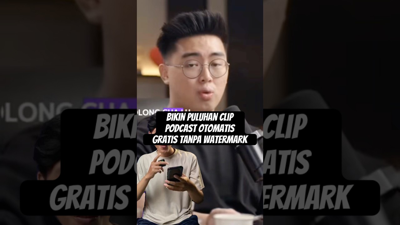 Cara bikin potongan clip podcast otomatis gratis tanpa watermark