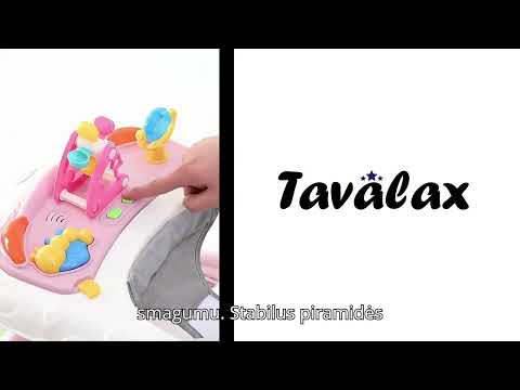 Ergonomiškai pritaikyta jautriai kūdikių odai vaikštynė Tavalax video