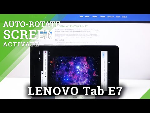 How to Turn On/Off Rotate Screen in Lenovo Tab E7 - Manage Screen Auto-Rotation