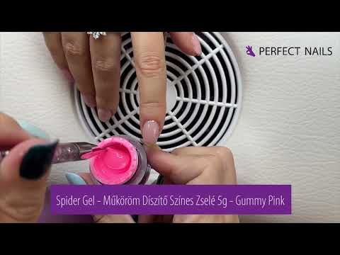 Hogyan használd? Spider Gel - Műköröm Díszítő Színes Zselé - Gummy Pink
