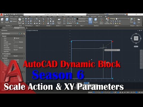 Season 6 Scale Action And XY Parameters AutoCAD Dynamic Block Series Tutorial