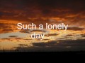 System of a Down-Lonely Day with lyrics (HQ ...