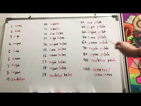 The Easy Way To Learn Numbers In Malay Language - Nombor 1 hingga 100