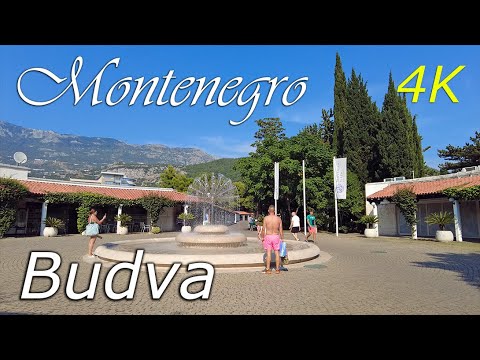 🌞Budva, Montenegro ⁴ᴷ,🌡T+35C°  - 4K, walking tour - travel guide