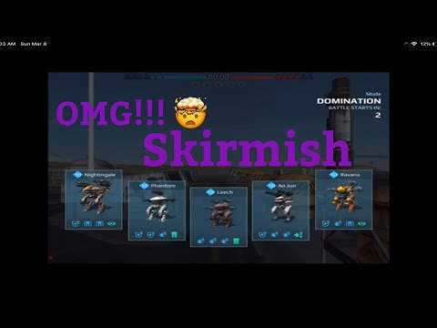 War Robots Nightingale, Phantom, Leech, Ao Jun, Ravana Skirmish Gameplay