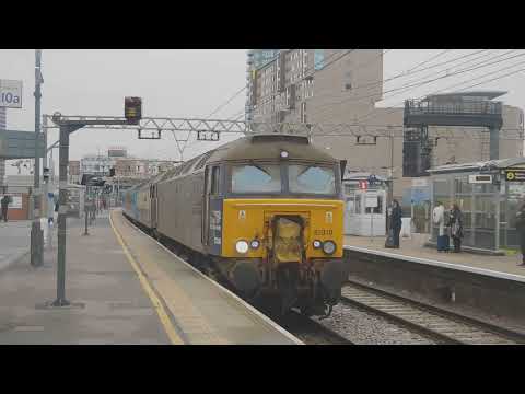 Direct Rail Services 57310 and 47790 pass Stratford