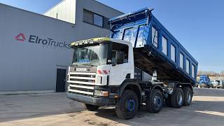 شاحنة قلابة Scania 124 - 400 (MANUAL PUMP / BIG HUB / GRAND PONT / POMPE MANUELLE / | صورة 4 - Autoline